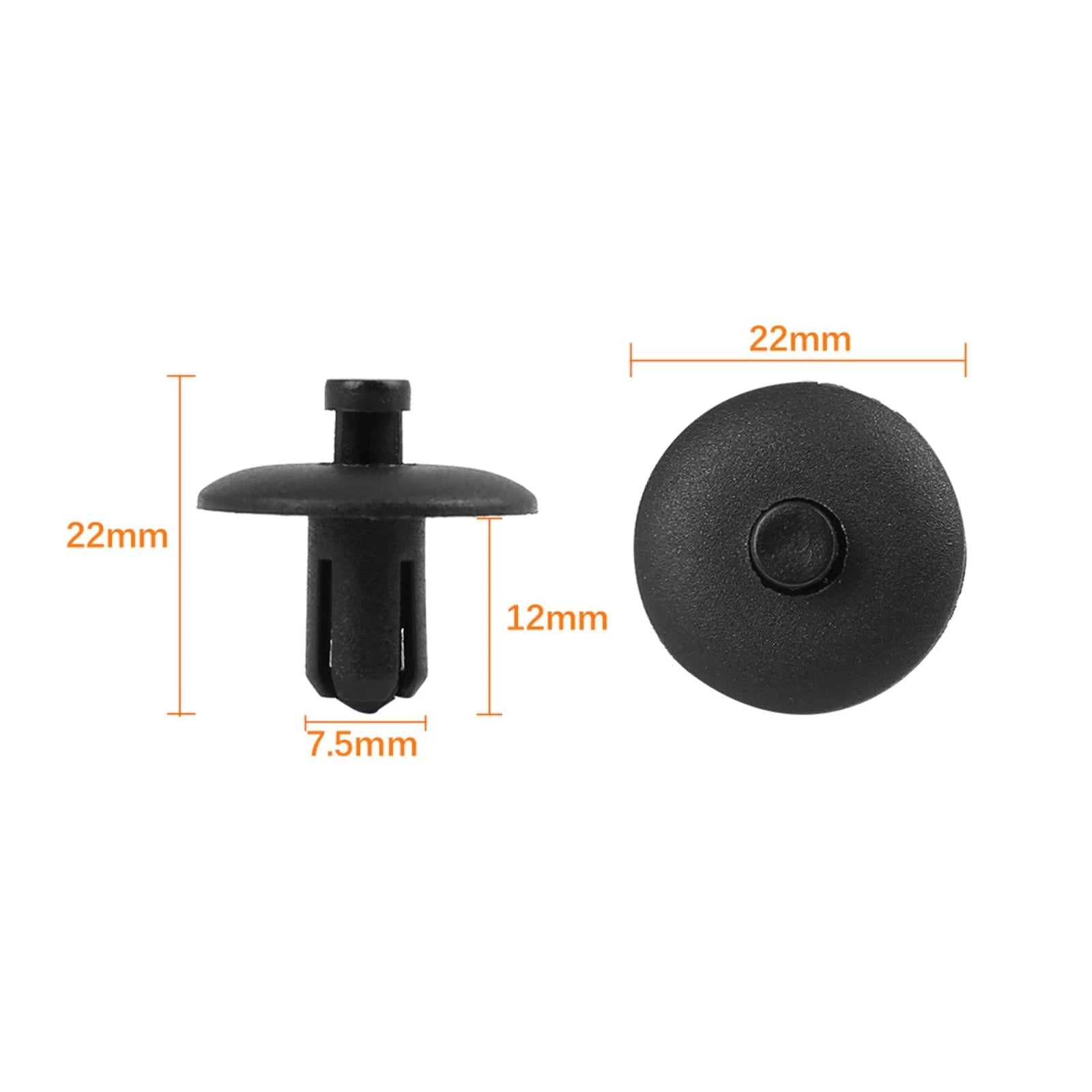 20pcs Plastic Rivet Mudguard Fastener Clips Push-Type for Audi (1995–2024)