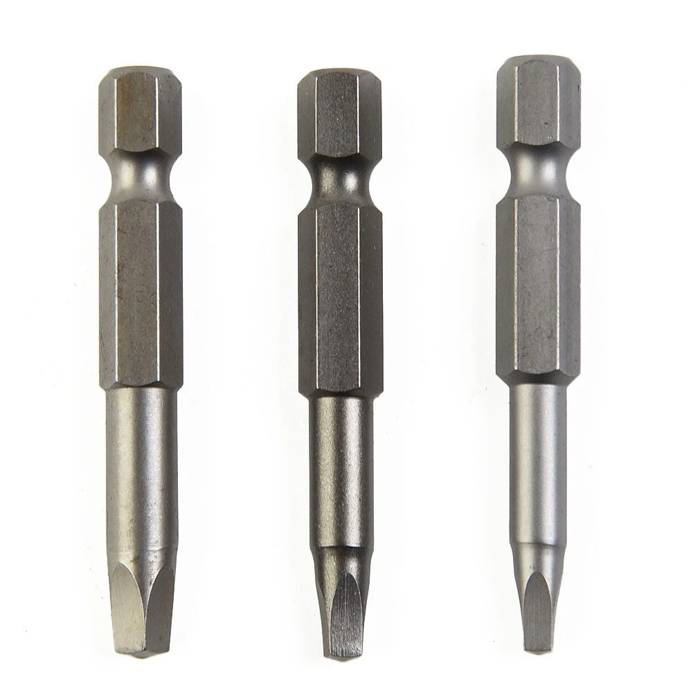 3X Repair Screwdriver Bits for Square Drill (50mm Long)