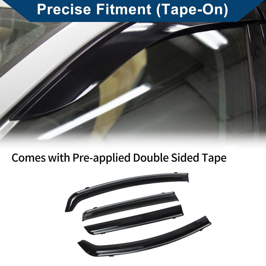 Window Deflectors Side Vent Visors 1 Set for Honda Fit (2015–2020)
