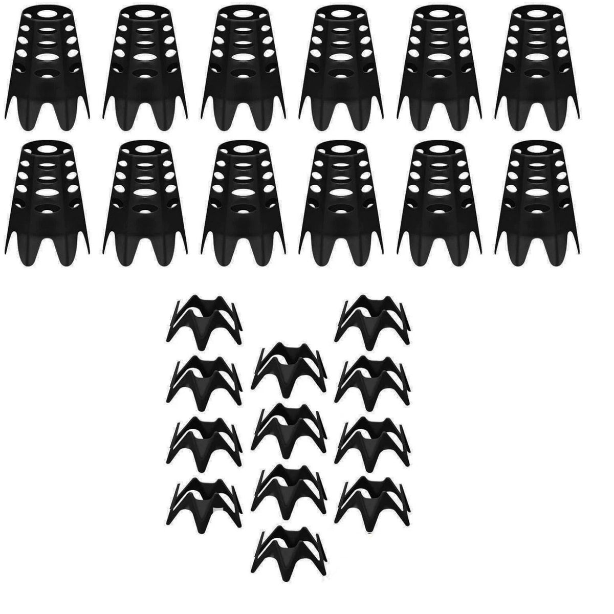 24 Pieces Durable Plastic Tees for Golf Simulator (Home Driving Range)
