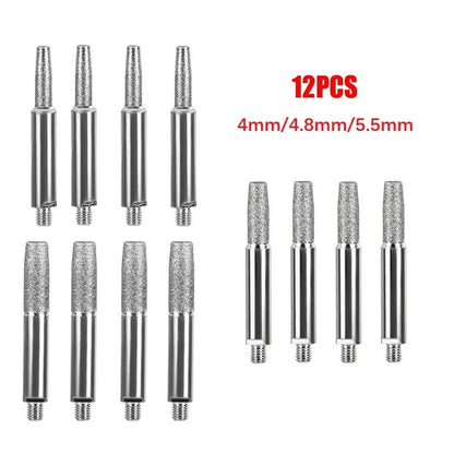12X Carbide Cutter Set for Hand Crank Chainsaw Chain Sharpening
