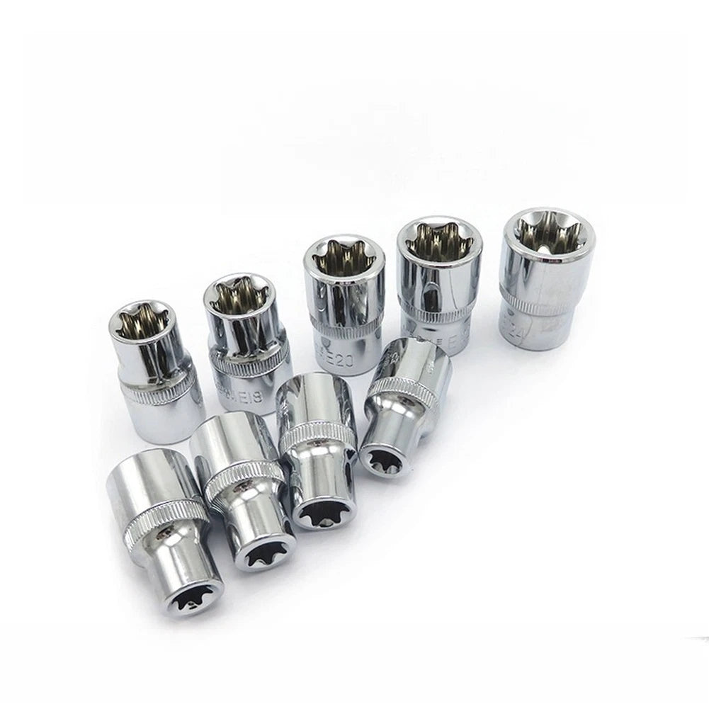 19-Piece External Torx Socket Bit Set for Automotive Use