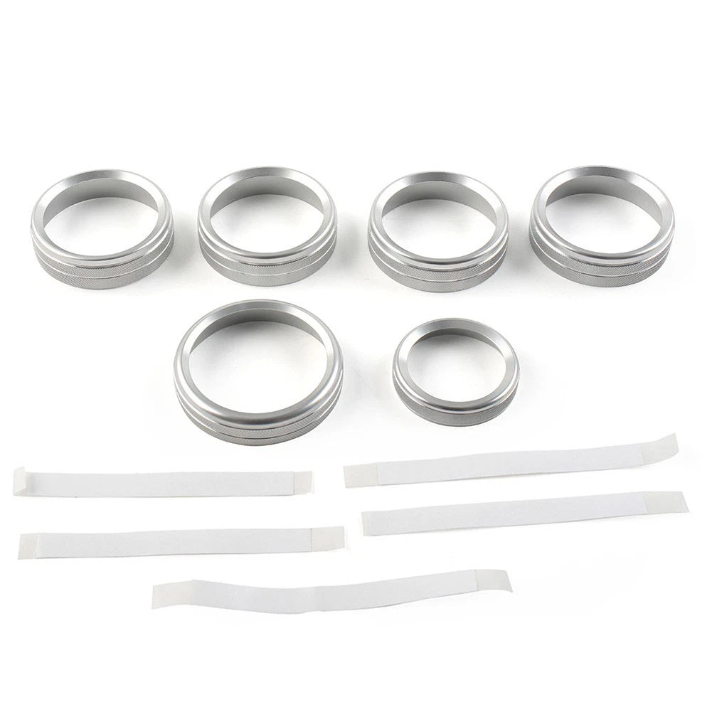 Air Conditioning Switch CD Button Ring Molding for Ford F150 XLT (2015–2020) Silver