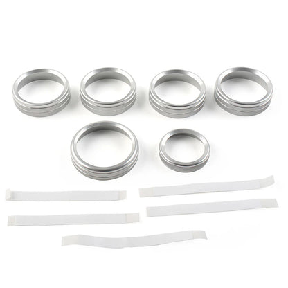 Air Conditioning Switch CD Button Ring Molding for Ford F150 XLT (2015–2020) Silver