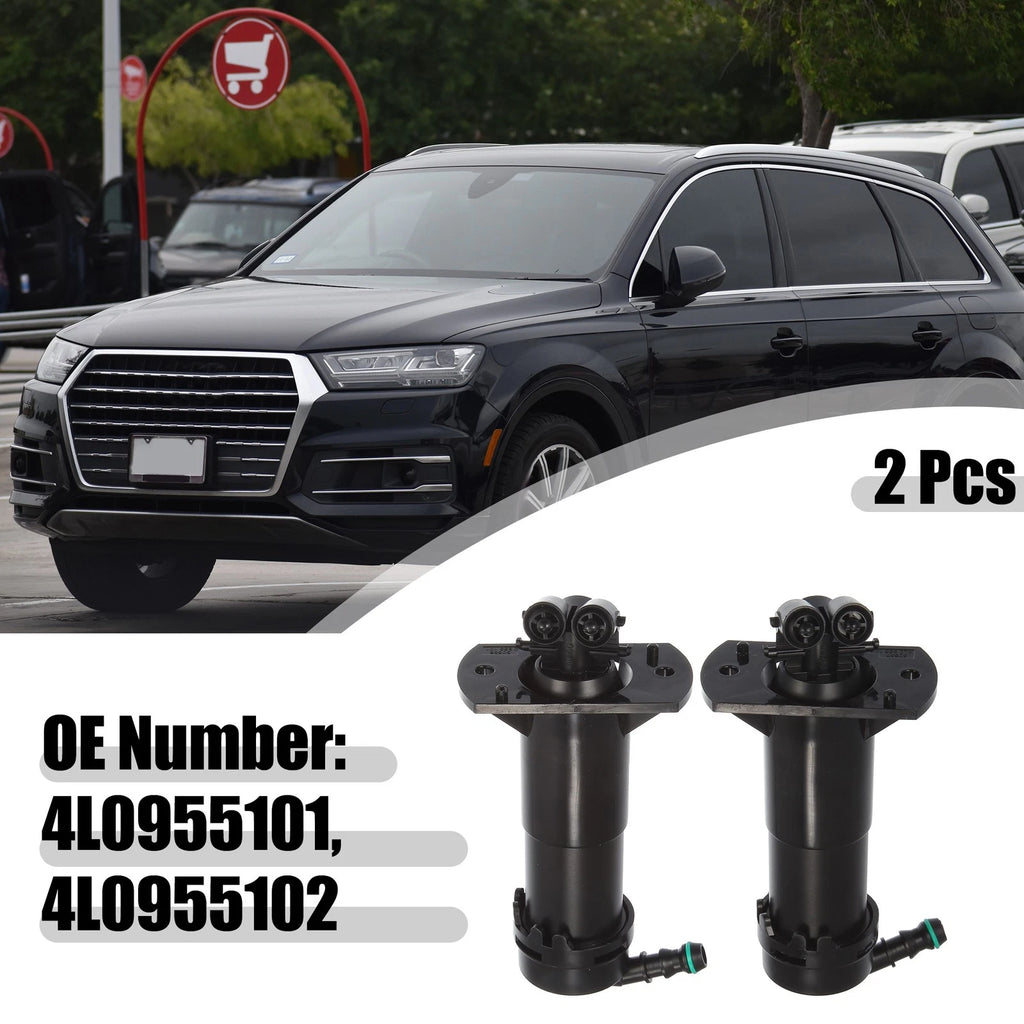 2X Headlight Washer Nozzle Sprayer Jet for Audi Q7 (2007–2015)