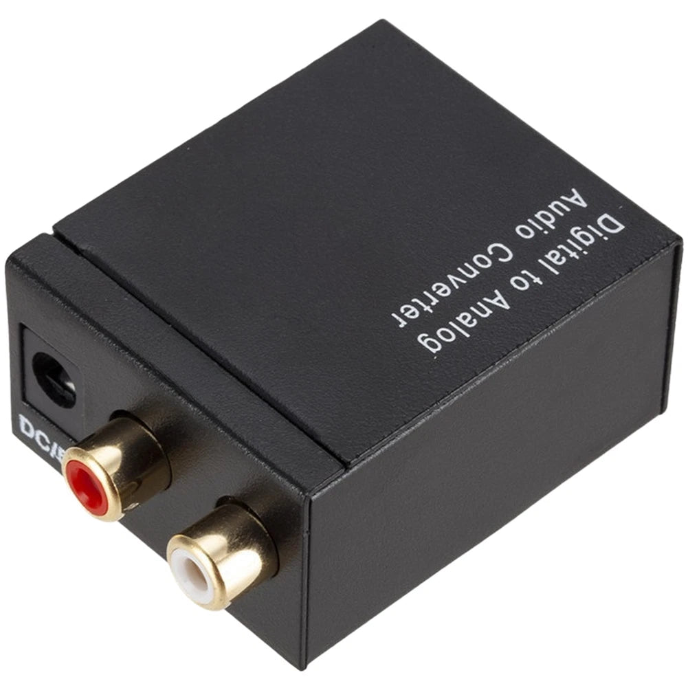 L R Analog to SPDIF Digital Converter with Optical and Coaxial Outputs