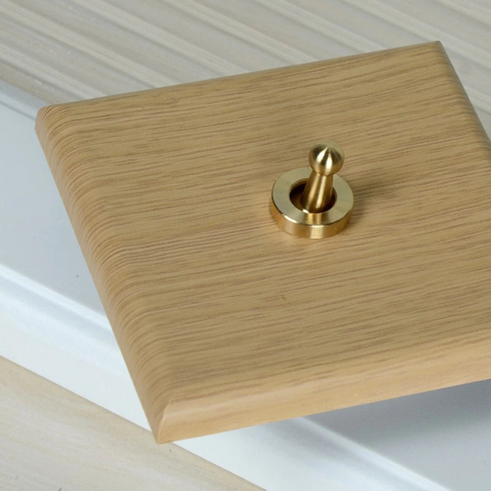 Premium Brass Toggle Rocker Switch for Light Operation