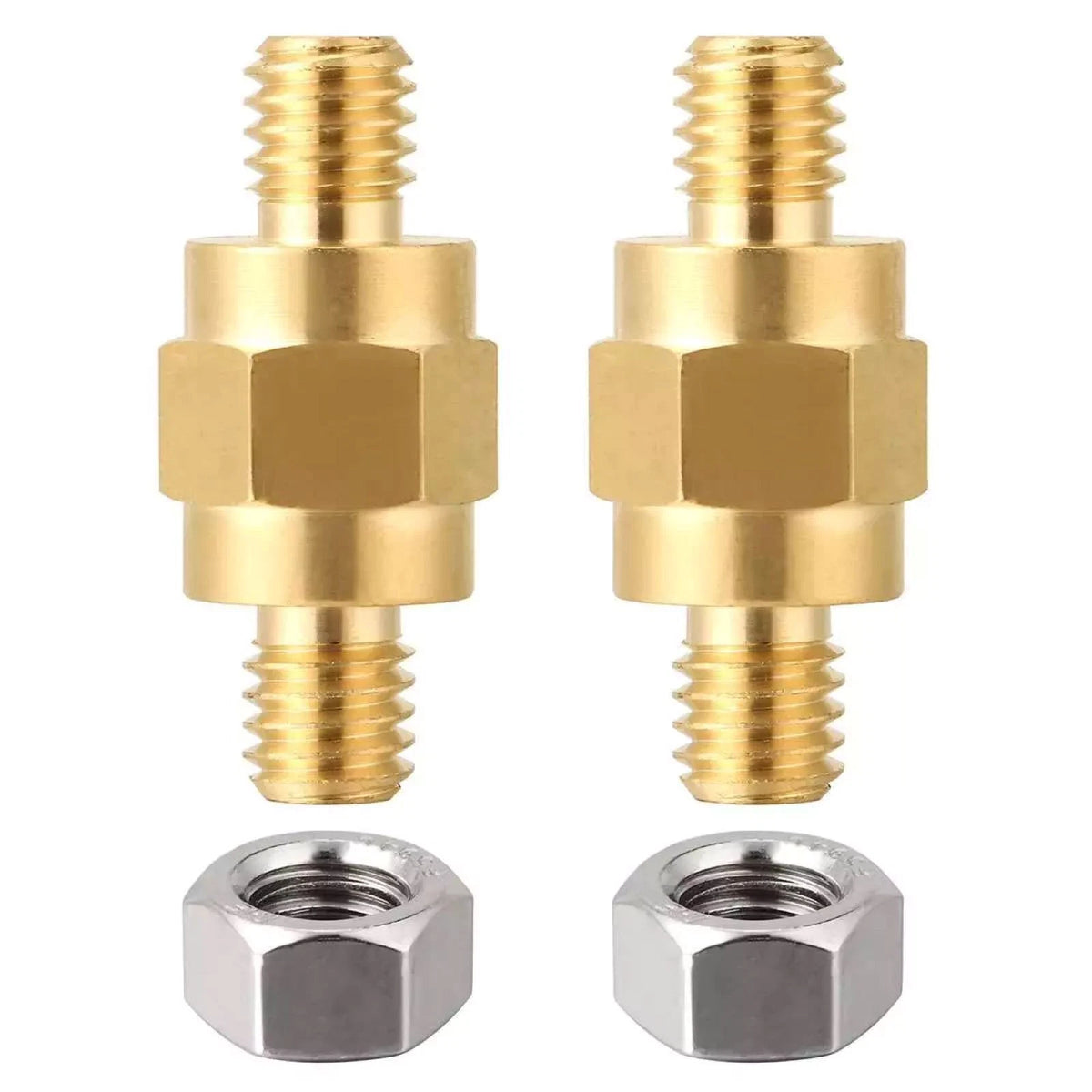 2X Side Post Mount Battery Terminal Adapter Studs for Universal Applications
