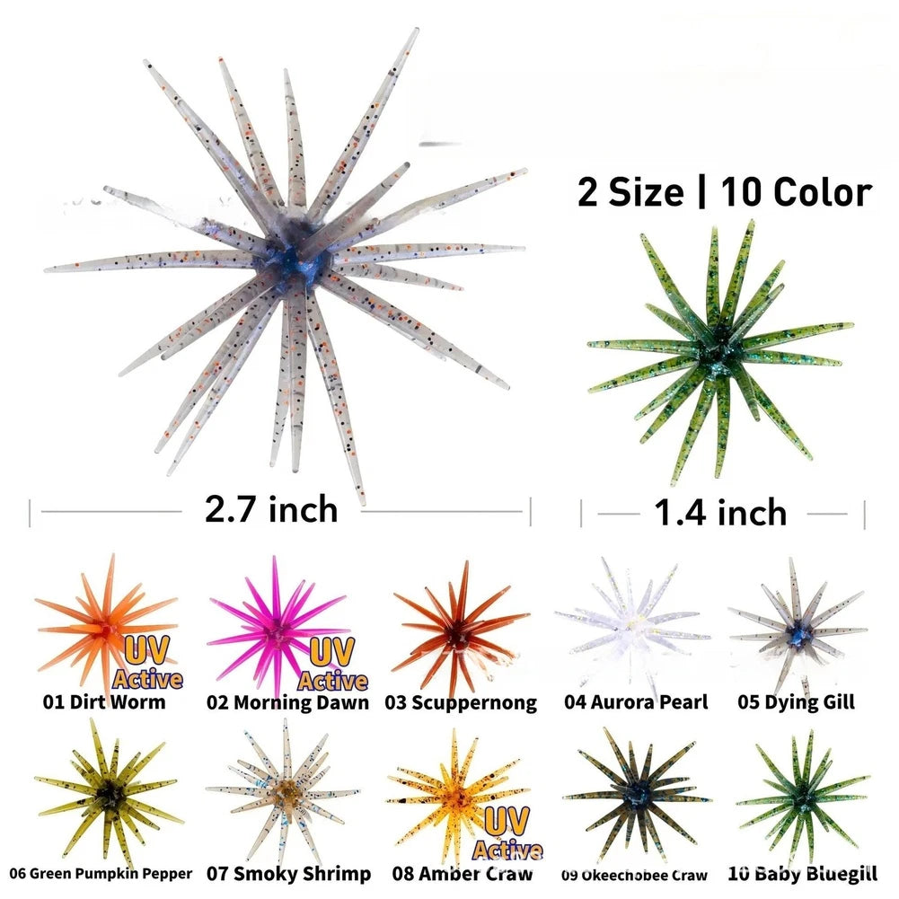 Soft Plastic Lure for Subtle Turbulence and Natural Swimming Action