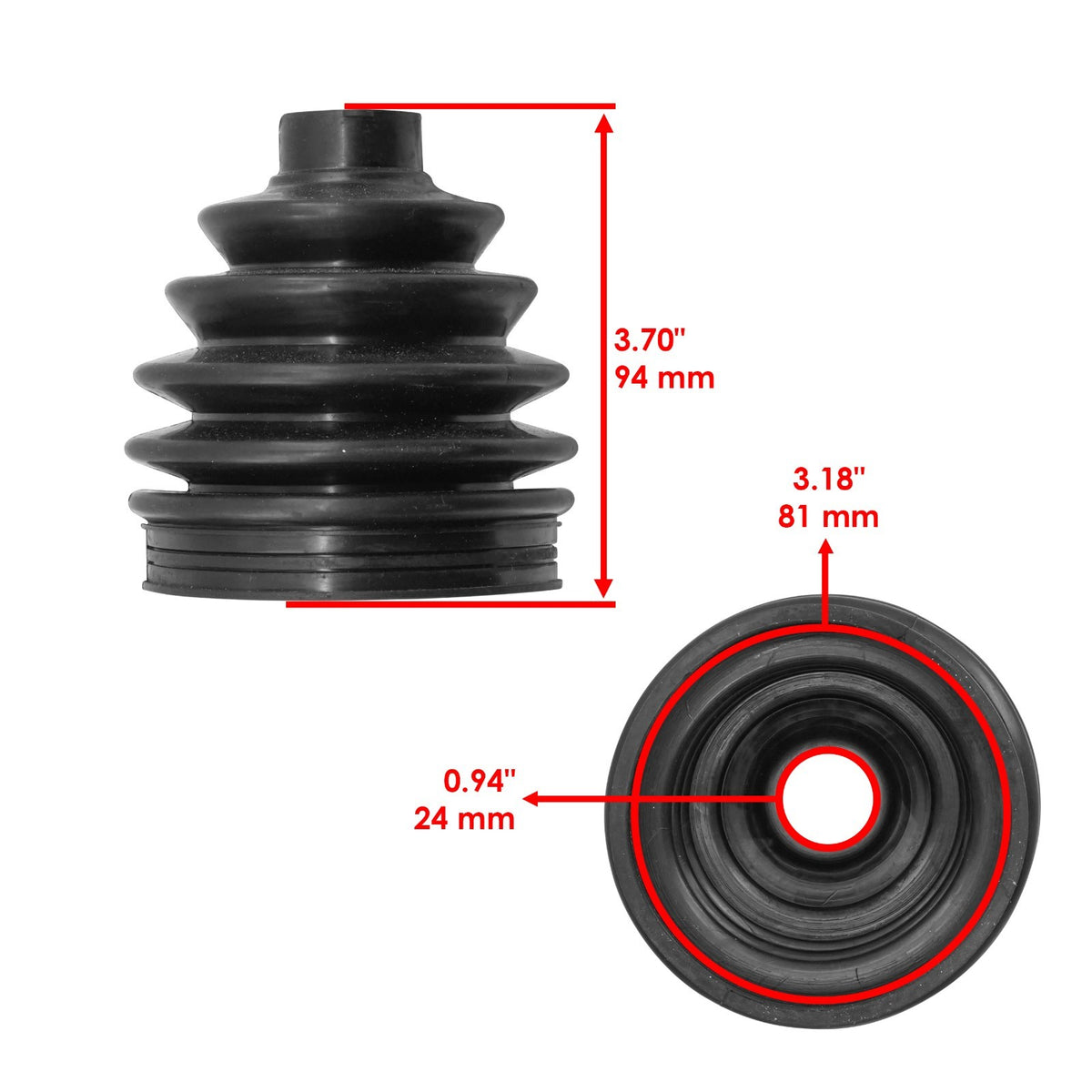 Rear CV Axle Boot Replacement for Honda Pioneer Outer (2016–2018)
