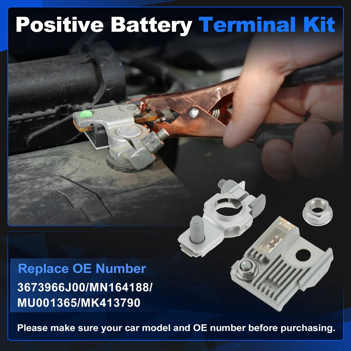 Positive Battery Fuse Terminal 120 Amp for Mitsubishi Galant Outlander (2000–2012)