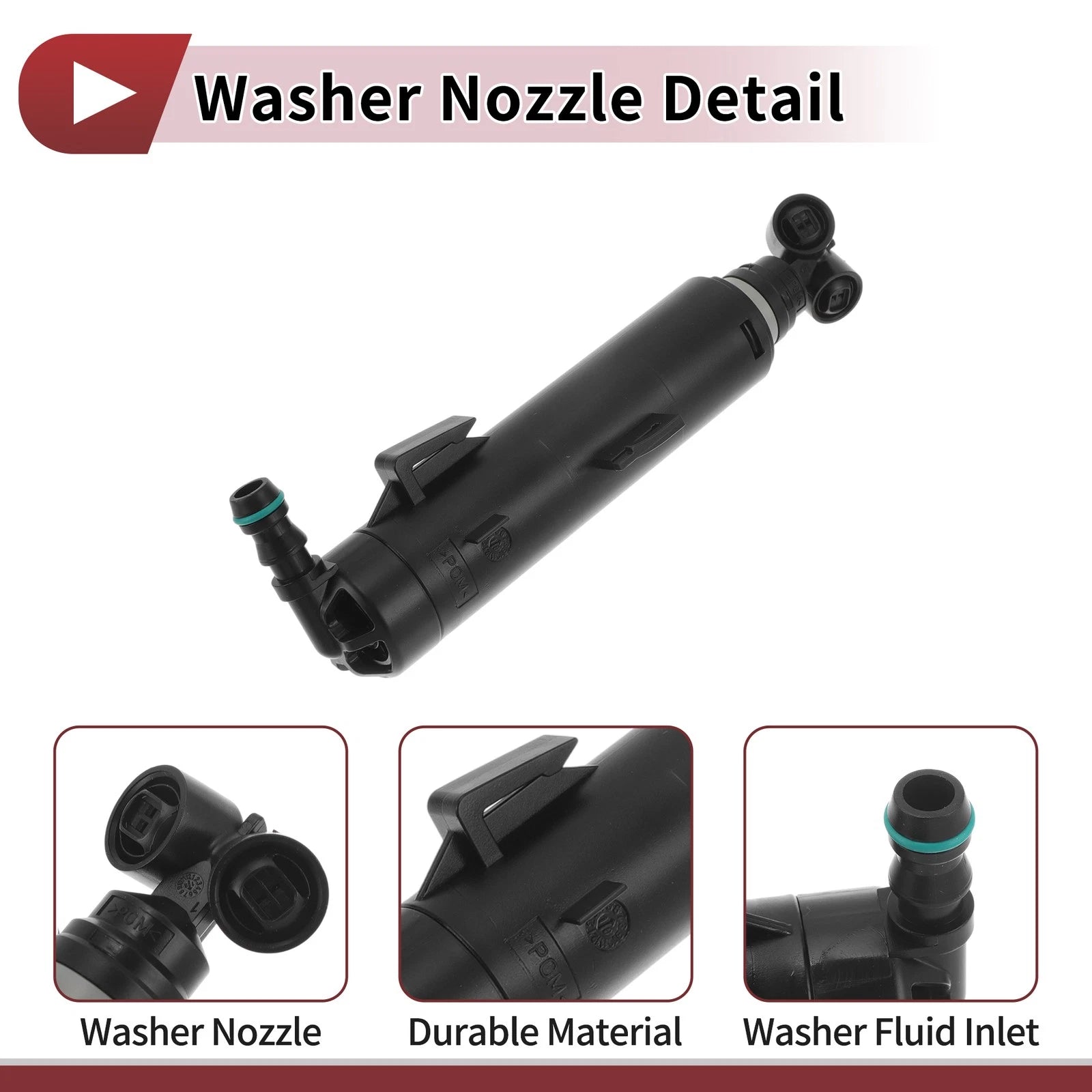 Front Passenger Side Headlight Washer Nozzle for Audi A8 (2010–2013) No. 4H0955102A