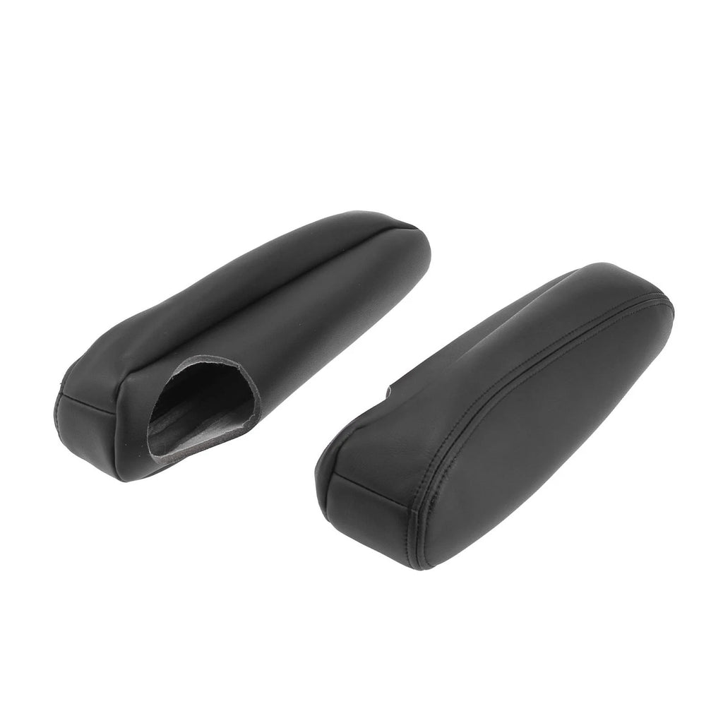 Front Seat Armrest Cover Microfiber Leather Black for Chevy Tahoe (2000–2006)