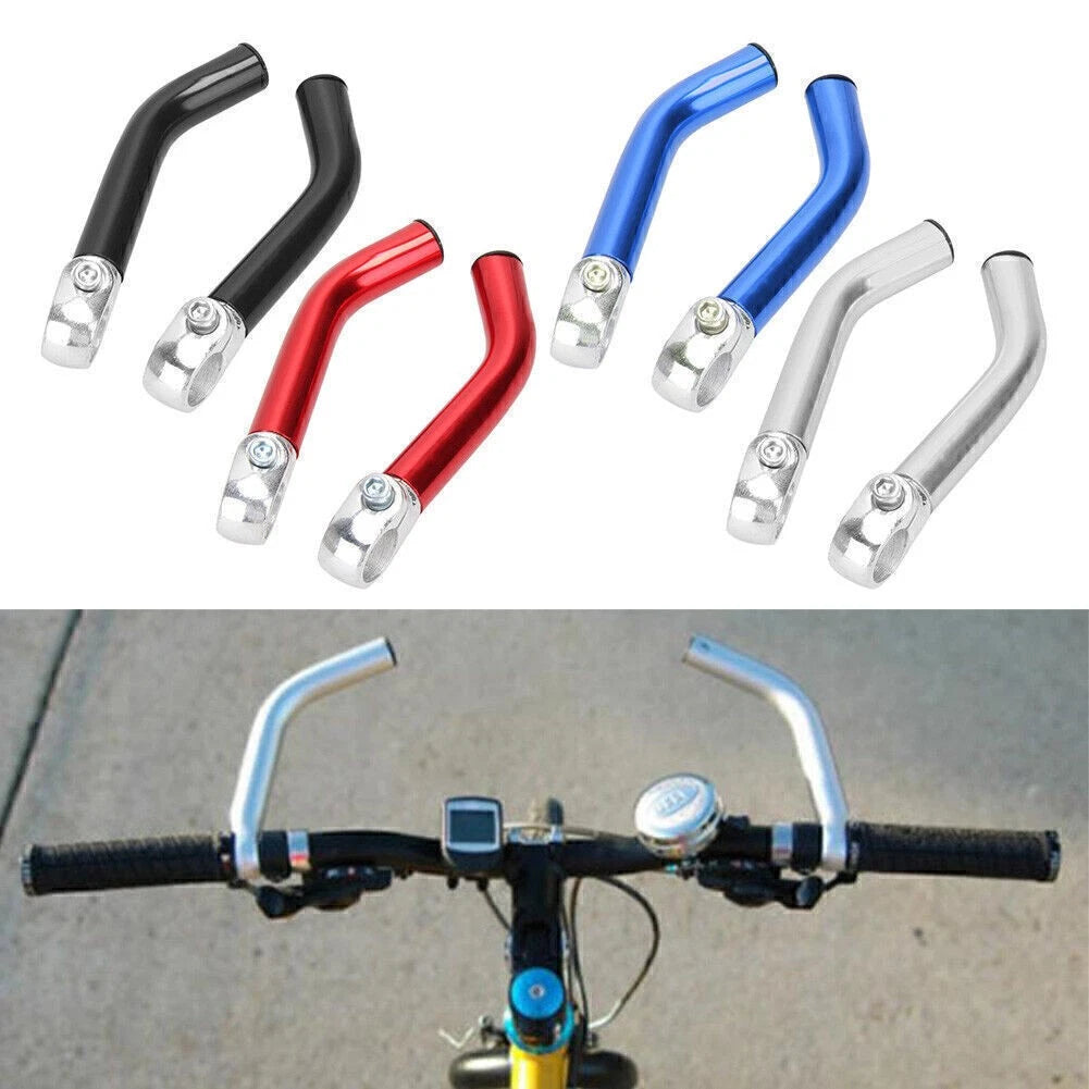 Pair Handlebar End Grips for MTB Mountain Bike (22.2mm)
