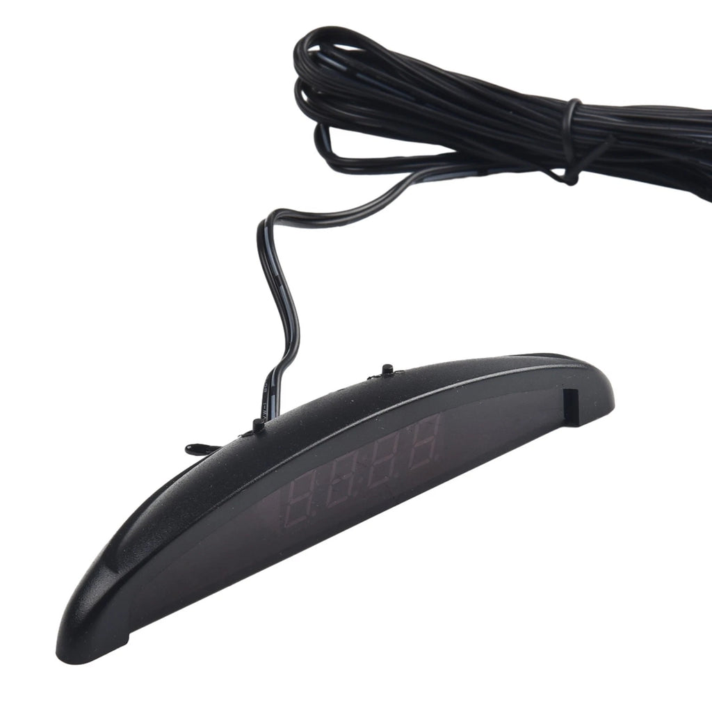LED Digital Display In-Car Voltmeter Clock for Universal Vehicles