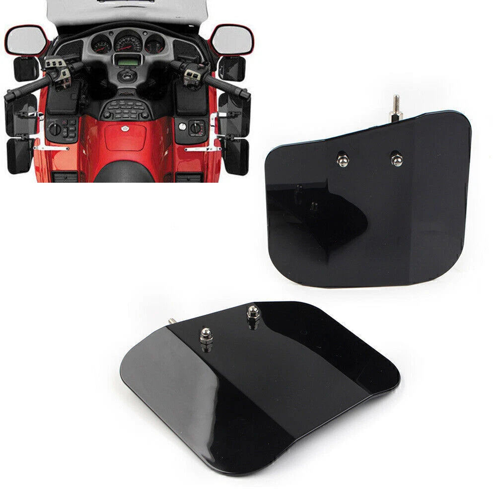 2 Pcs Windshield Deflector Mirror Mount for Honda GL1800 F6B (2001–2017)