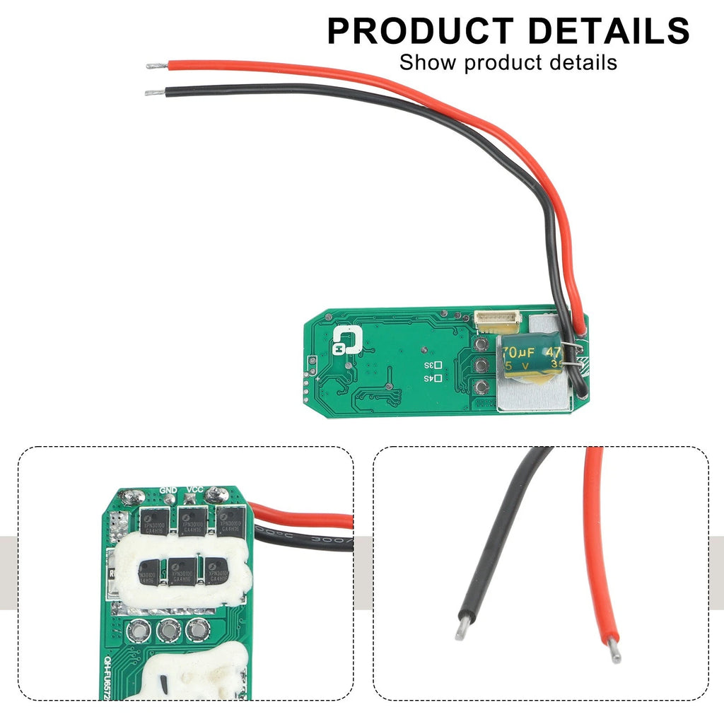 21V Brushless Drill Control Board with Overvoltage & Overheat Protection