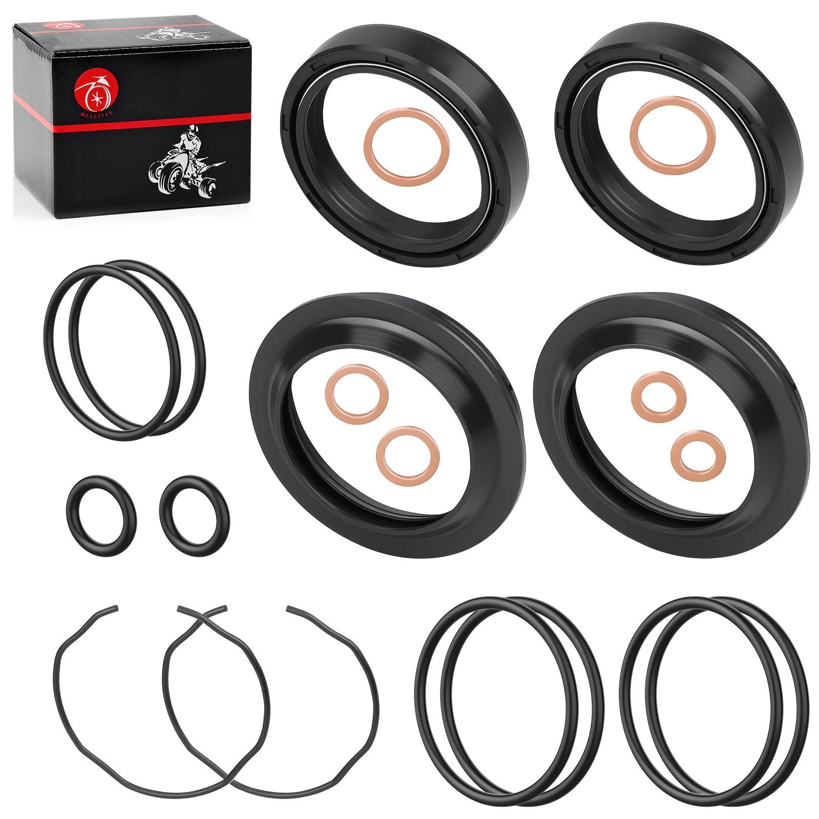 Front Fork Dust Oil Seal Kit for Suzuki V-Strom 650 DL650 (2004–2011)