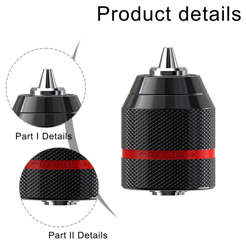 Drill Chuck Adapter 0.8mm-13mm for Home Projects