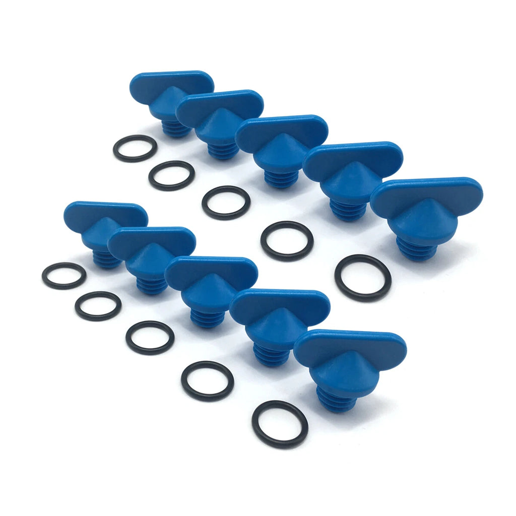 10PK Water Drain Plugs for Mercruiser Exhaust Manifold (22-806608A02, 8M0119211)