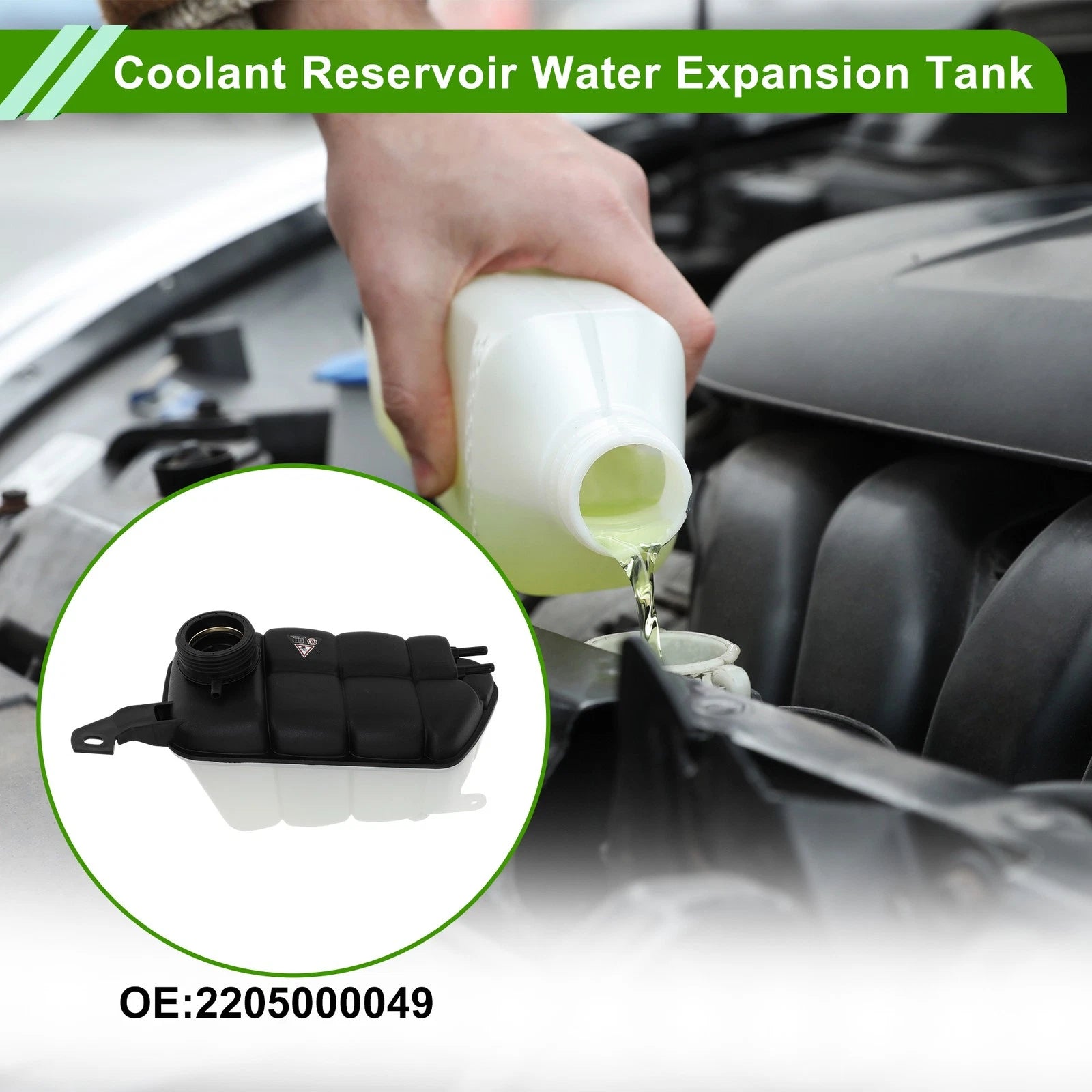 Coolant Expansion Tank Replacement for Mercedes-Benz CL500 (1996–2006)