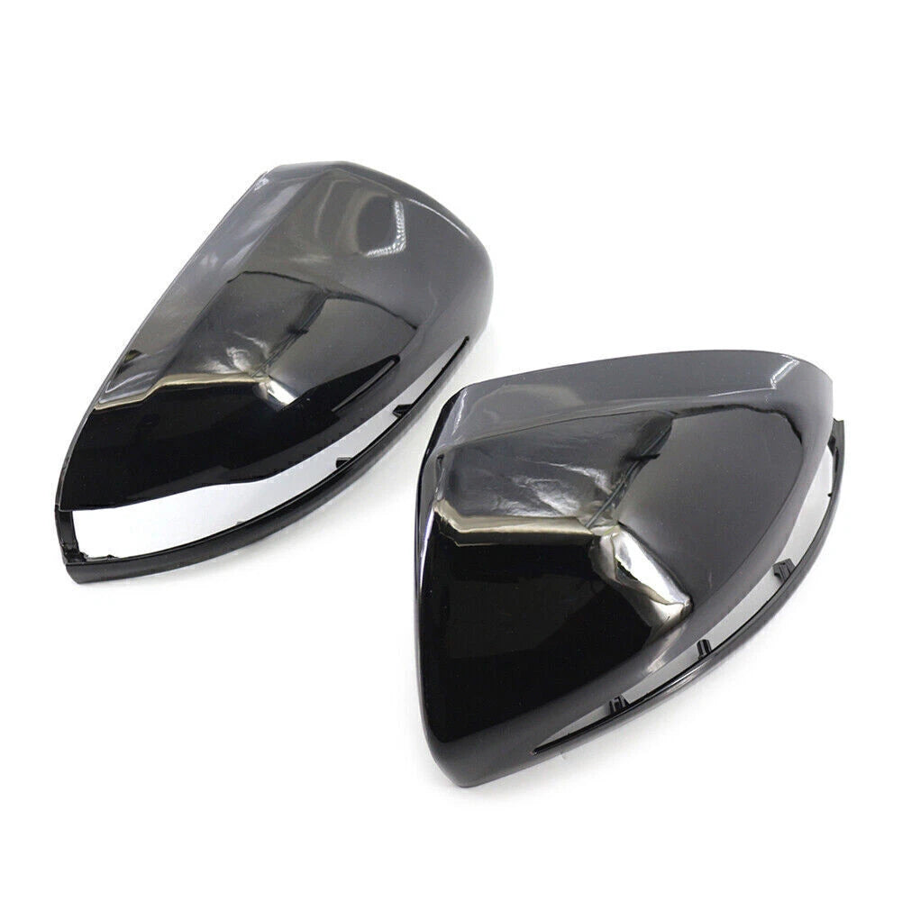 Pair Rearview Mirror Housing For Mercedes-Benz C E S CLS GLC Class Gloss Black