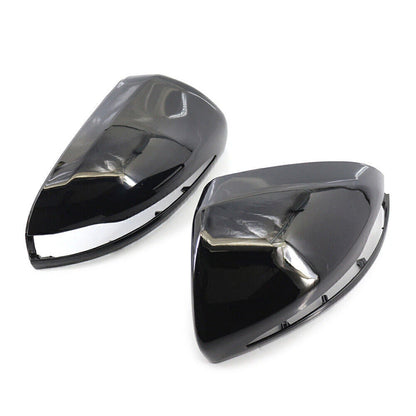 Pair Rearview Mirror Housing For Mercedes-Benz C E S CLS GLC Class Gloss Black