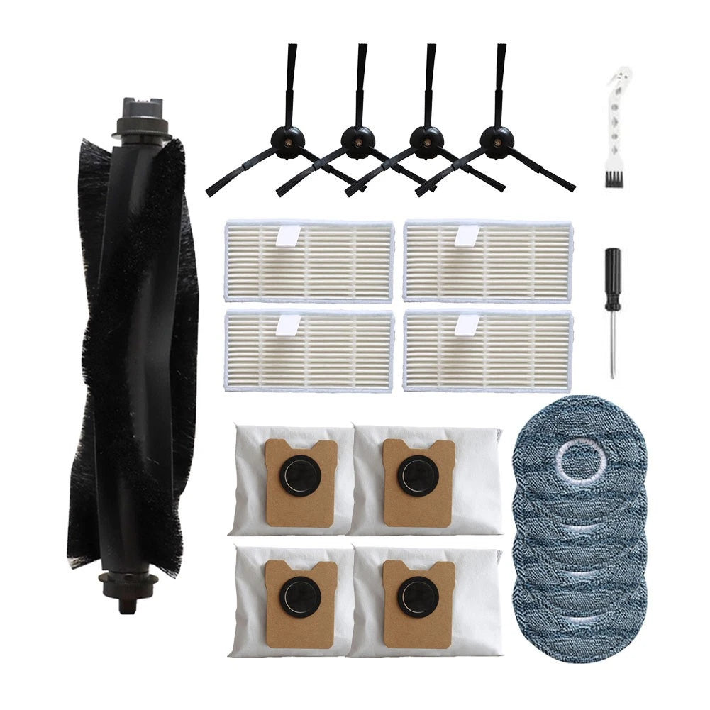 Accessory Kit for Eufy Omni C20 Robot Vacuum (1 Main Brush, 4 Dust Bags)