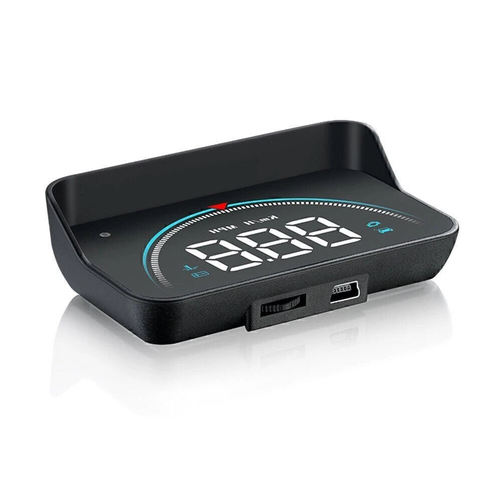 8mm Car HUD Head-up Display OBD2 II Overspeed Warning System