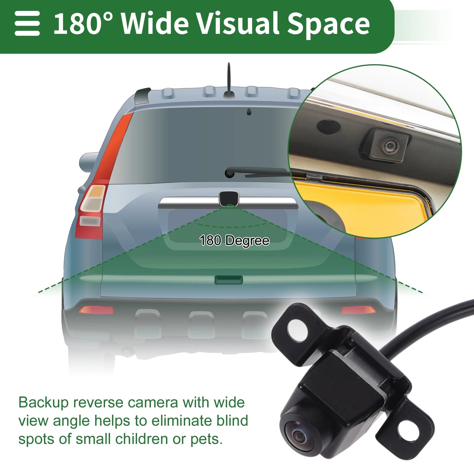 Rear View Camera for Hyundai Veloster (2012–2017) 120-180 Degree