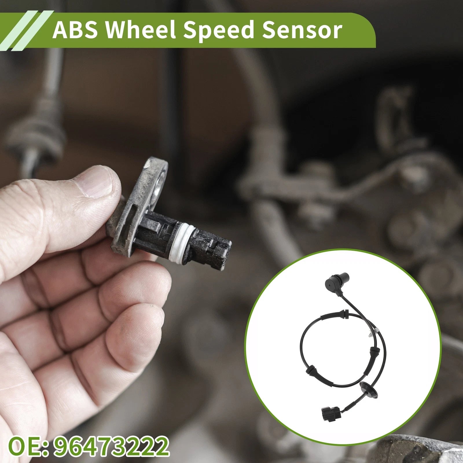 ABS Wheel Speed Sensor Front Right for Chevrolet Aveo (2011–2018)