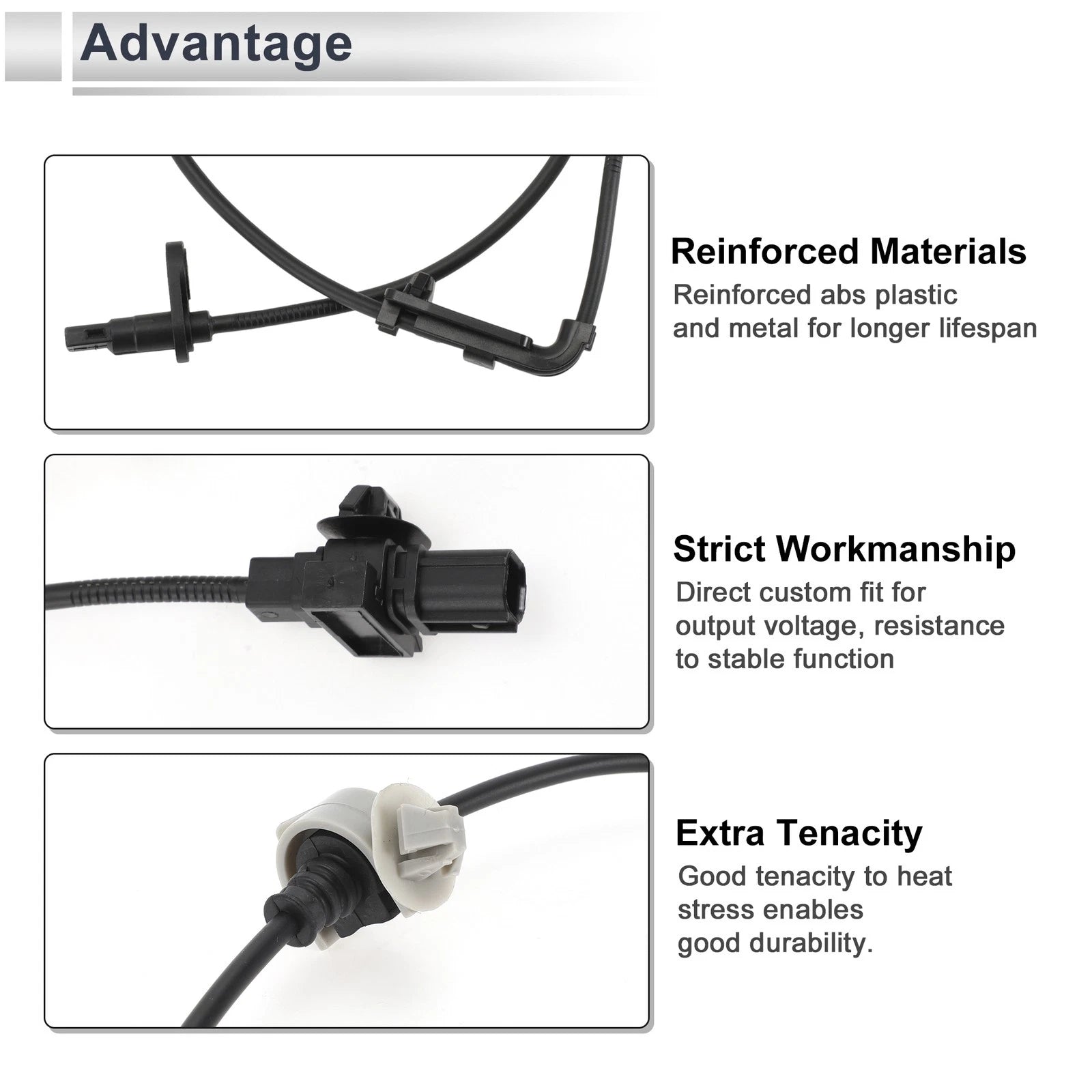 ABS Wheel Speed Sensor Front Right Replacement for Honda Civic (2016–2021)