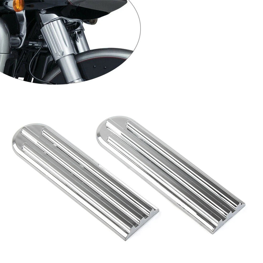 Pair Upper Fork Slider Accent for Harley FLHR Electra Glide Road King (2014–2021)