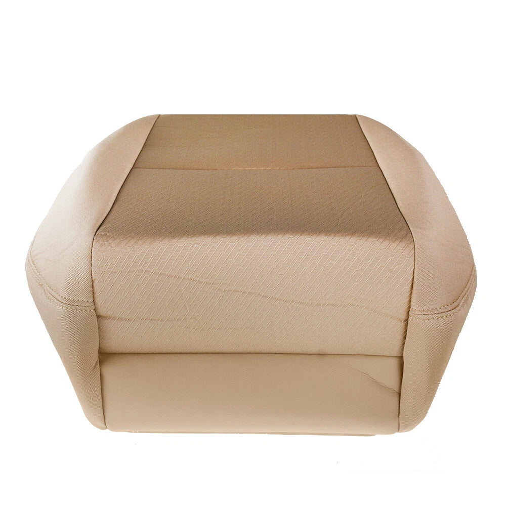 Driver Bottom Seat Cover Cloth Beige for Chevy Silverado 1500 2500 3500HD (2007–2014)
