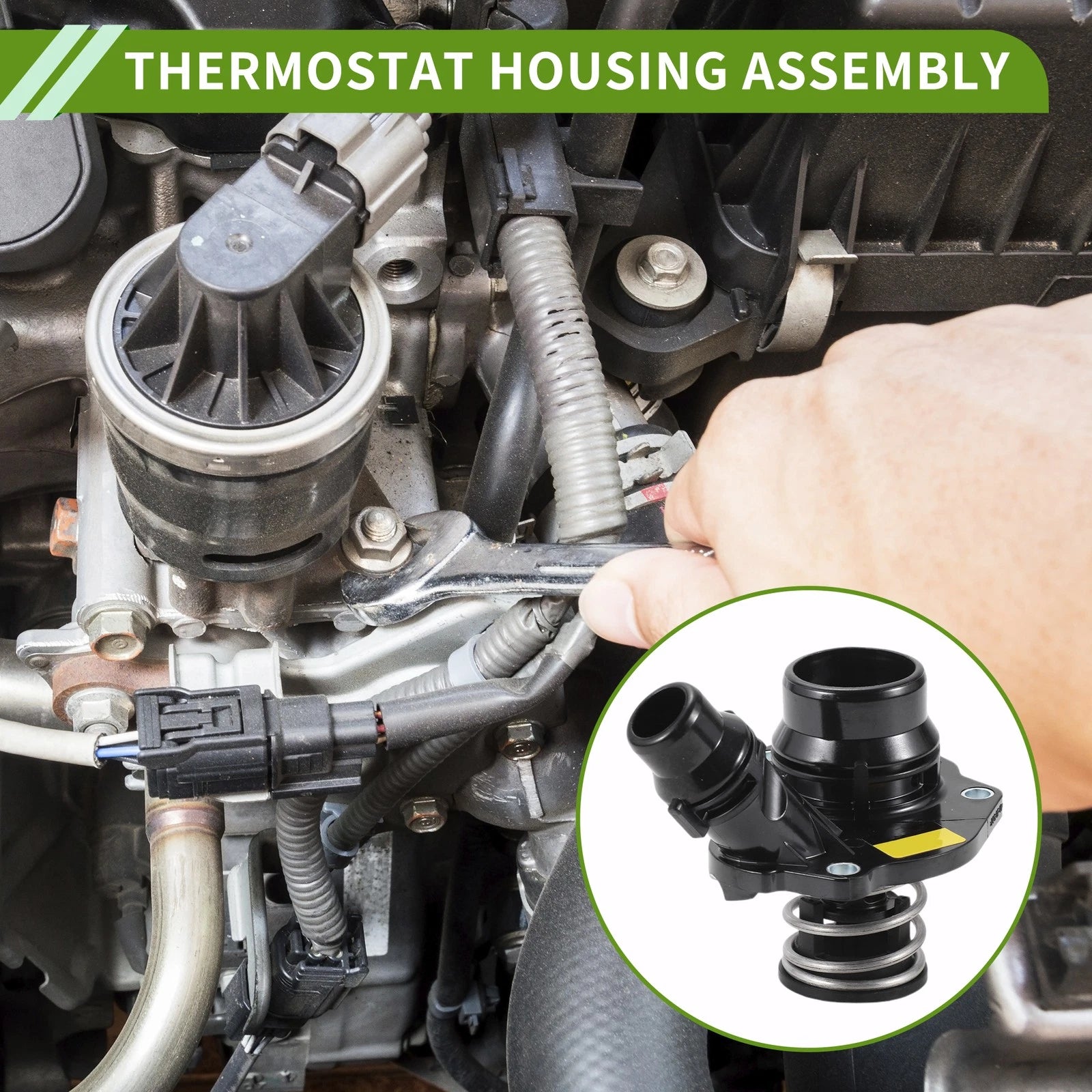 Engine Coolant Thermostat Housing Assembly for BMW 328d xDrive (2014–2018)
