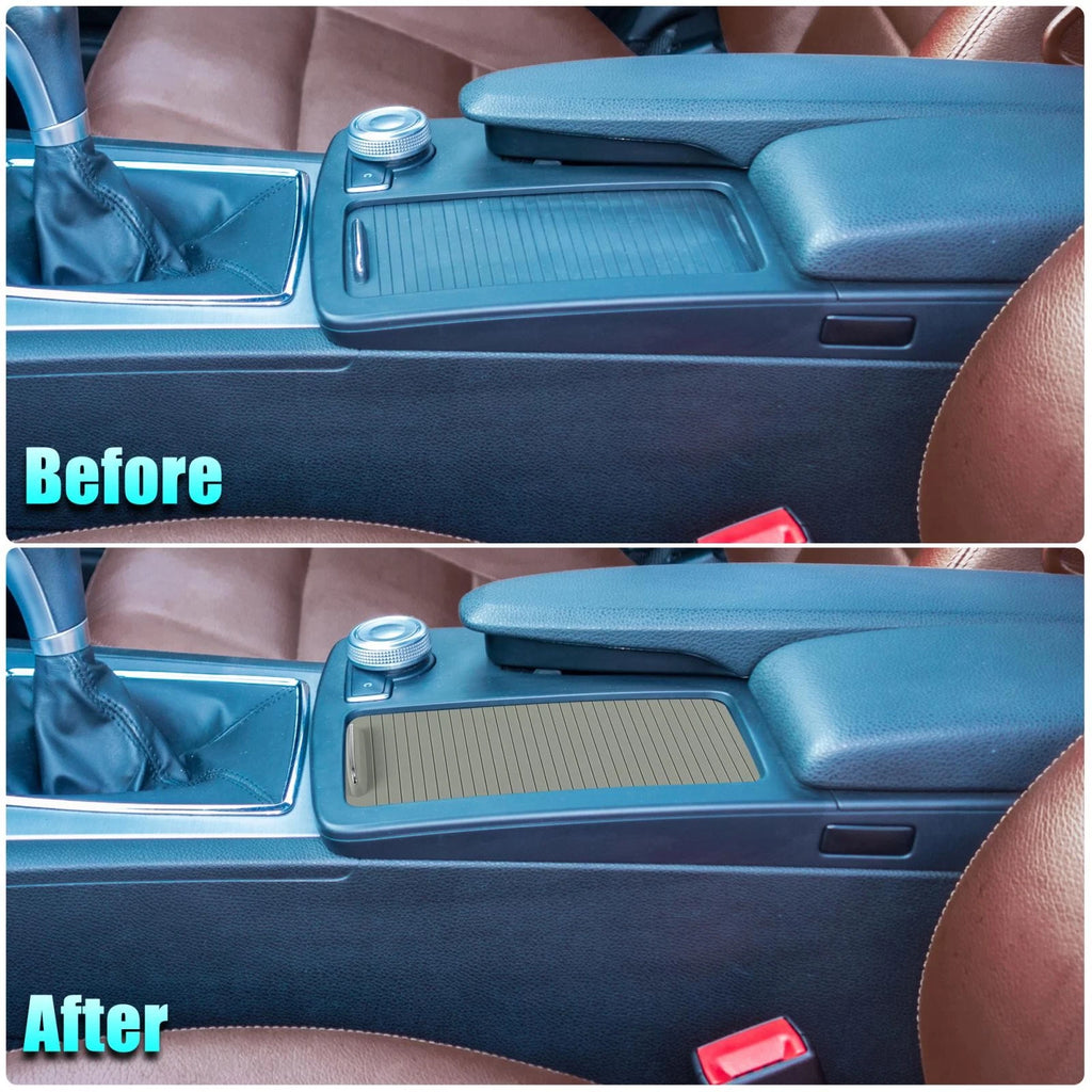 Car Center Console Roller Blind Cover Gray Replacement for Mercedes C-Class (2008–2014)