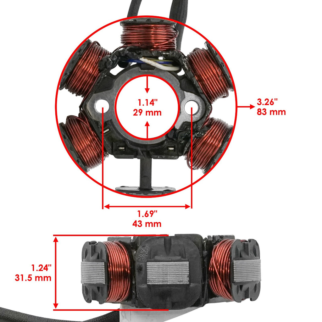 Stator Replacement for Honda TRX90X TRX90X 2WD (2009–2024) Magneto