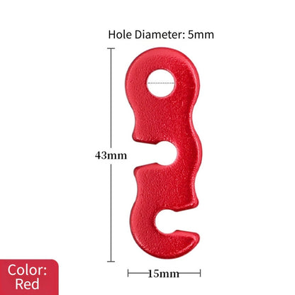 Tent Guyline Buckle for Outdoor Use - Aluminum Alloy, Rust Resistant
