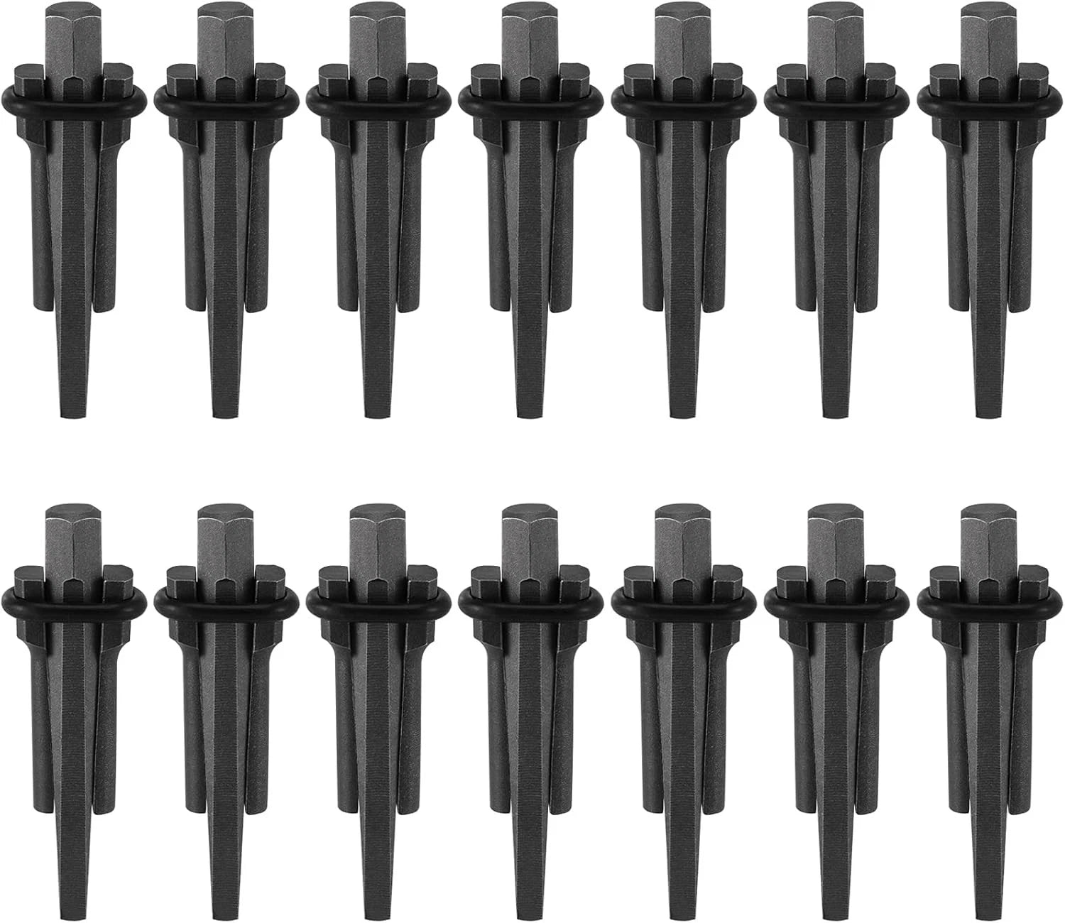 14Pcs Wedge and Feather Shims for Stone Splitting (Concrete, Marble, Rock)