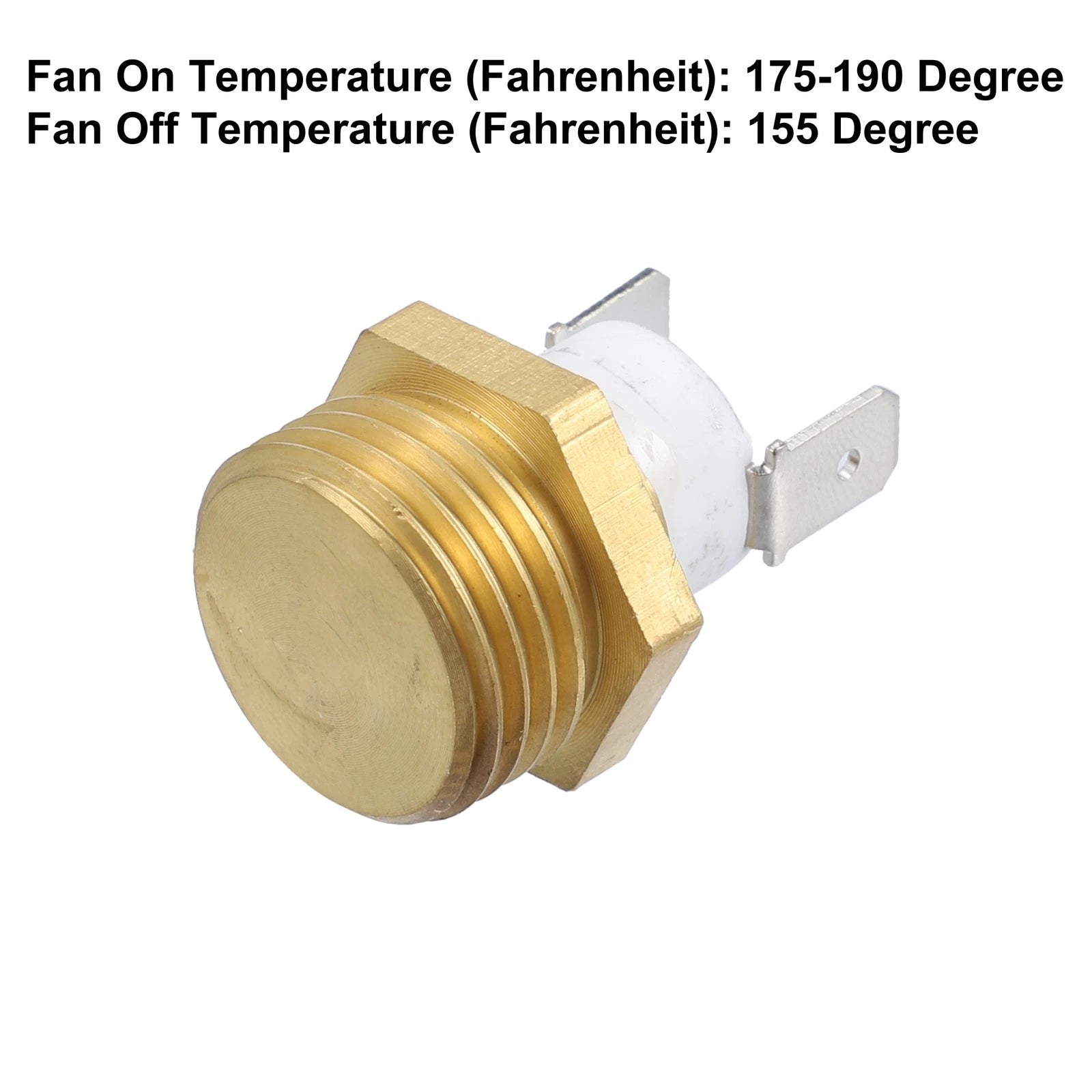 Radiator Sensor Switch for Car (1/2'' NPT, 175-190 Degrees)