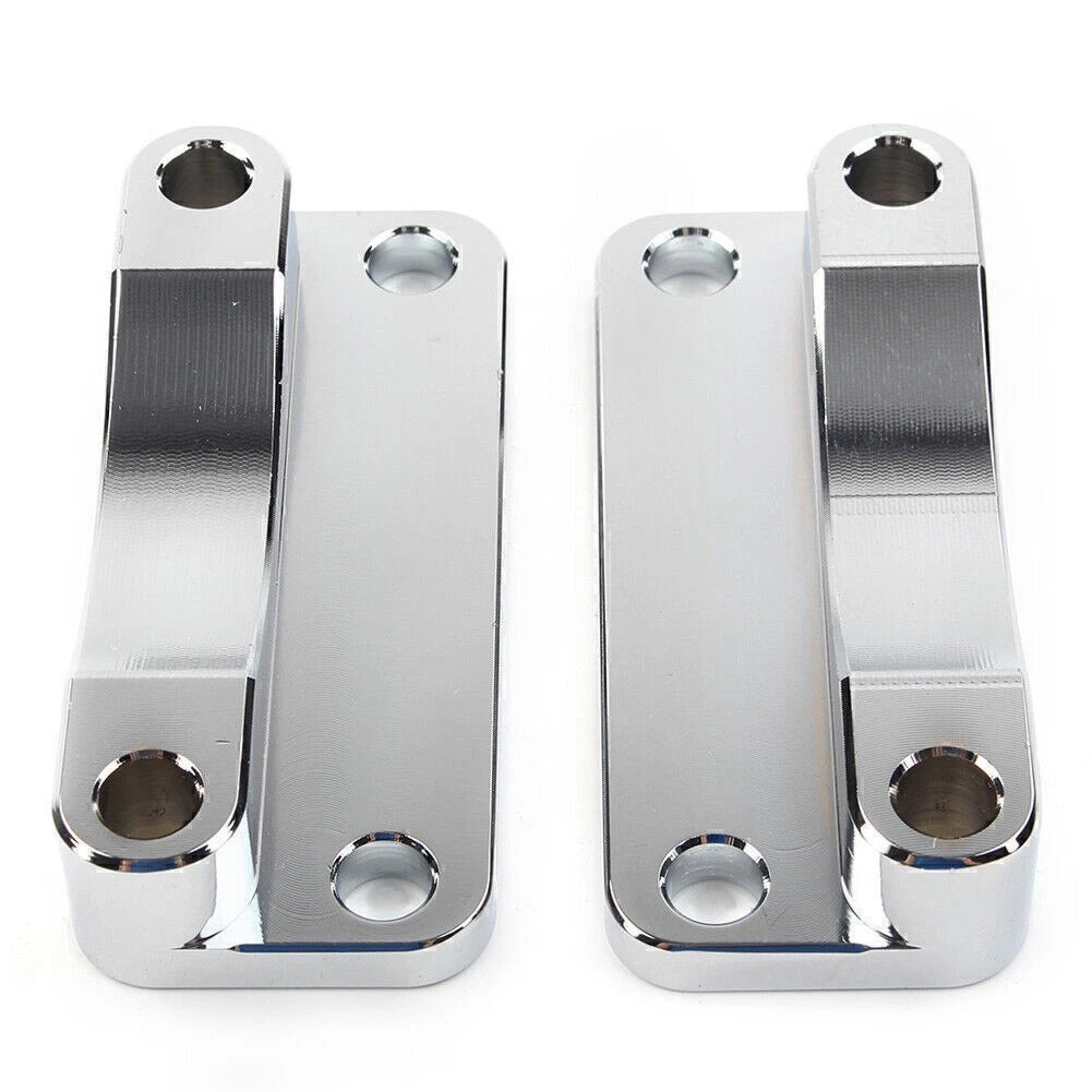 Front Fender Spacer Bracket Kit Chrome for Harley Electra Street Glide (2003–2013)