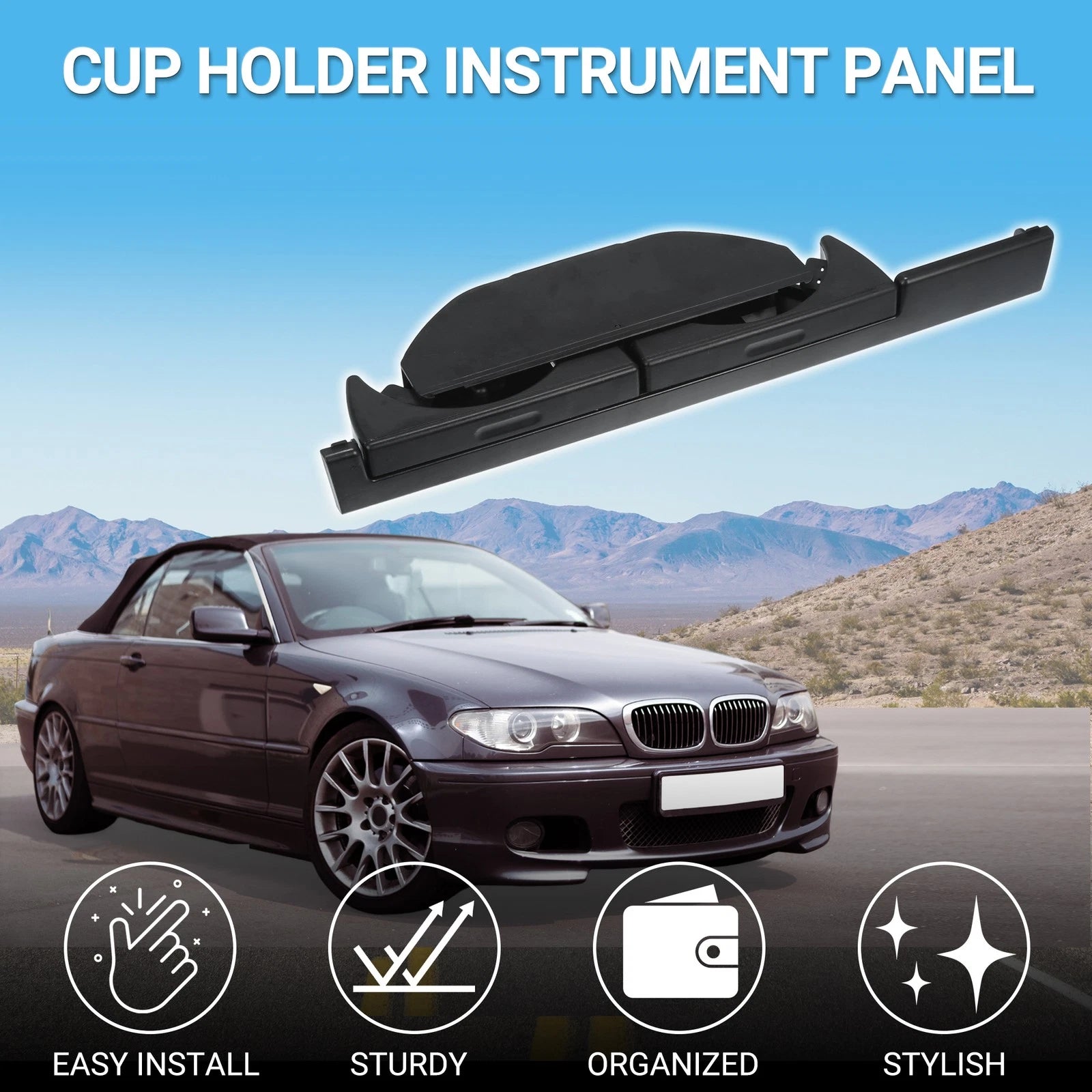 Cup Holder Replacement for BMW 5 Series E39 525i 530i 1996–2003