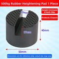2-Piece Rubber Jack Pad for Vehicle Safety (Universal Fit)