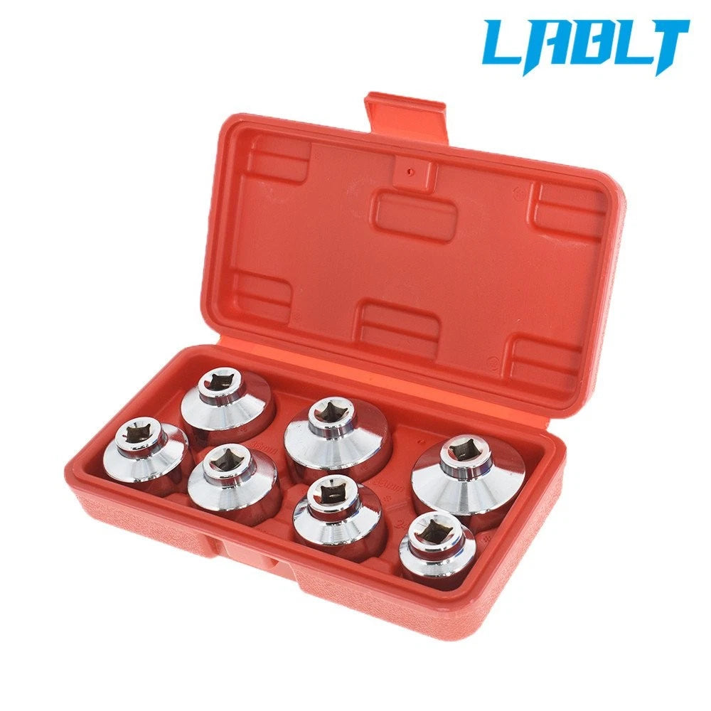 7-Piece Oil Filter Wrench Socket Tool Kit for (3/8")