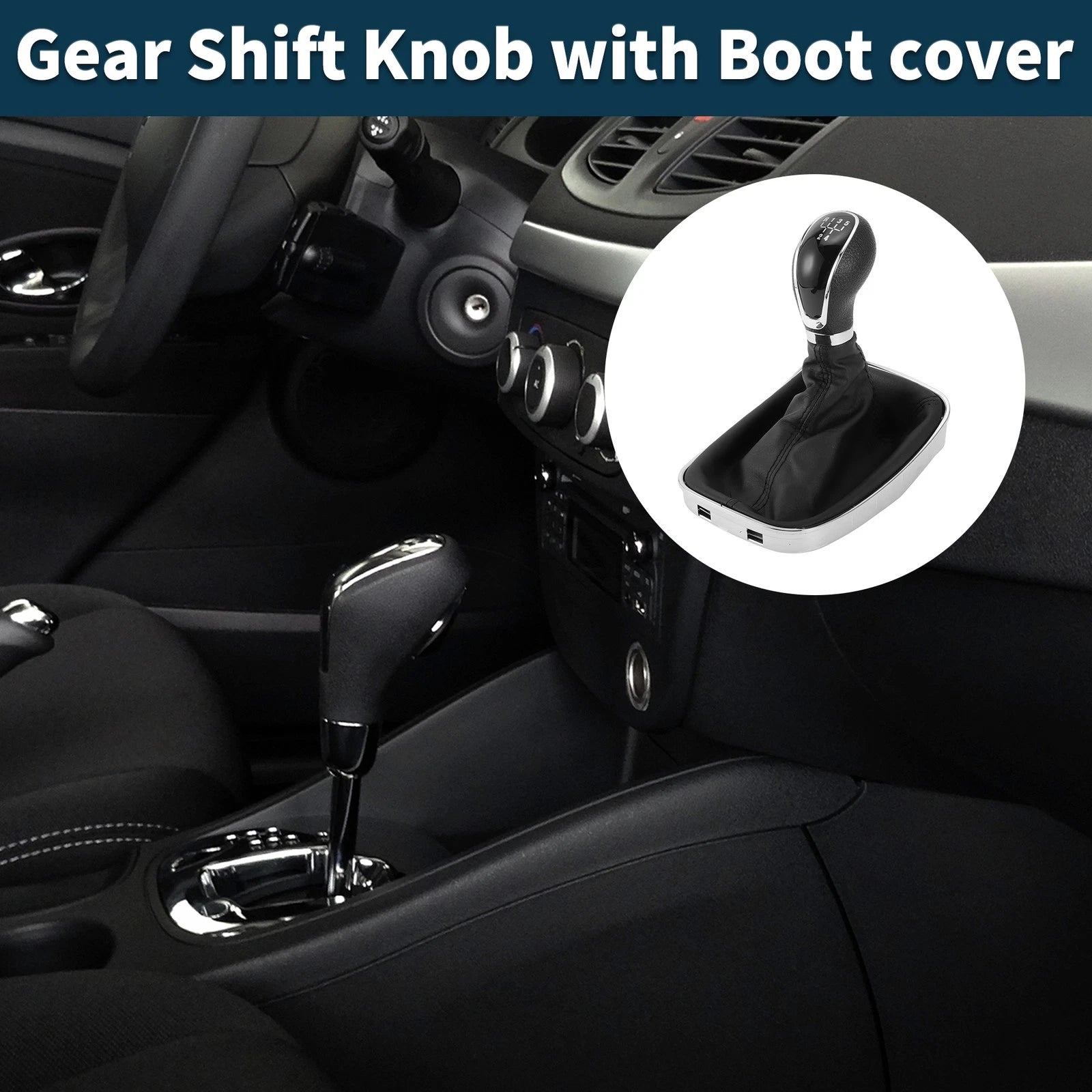 5 Speed Manual Gear Shift Knob with Cover for Opel Insignia (2008–2017)