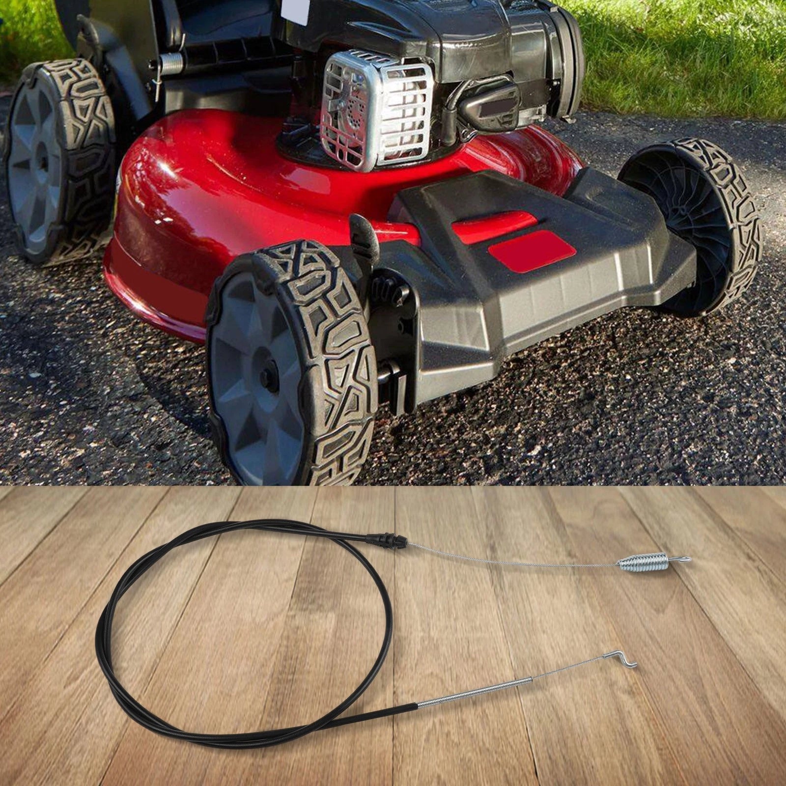 Traction Cable for Lawn Mower (Z-bend, 54-1/2")