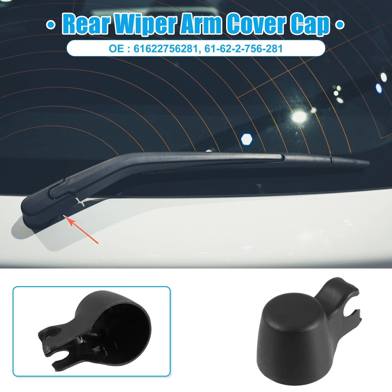 Rear Windshield Wiper Arm Cover Cap for BMW X1 (2013–2014)