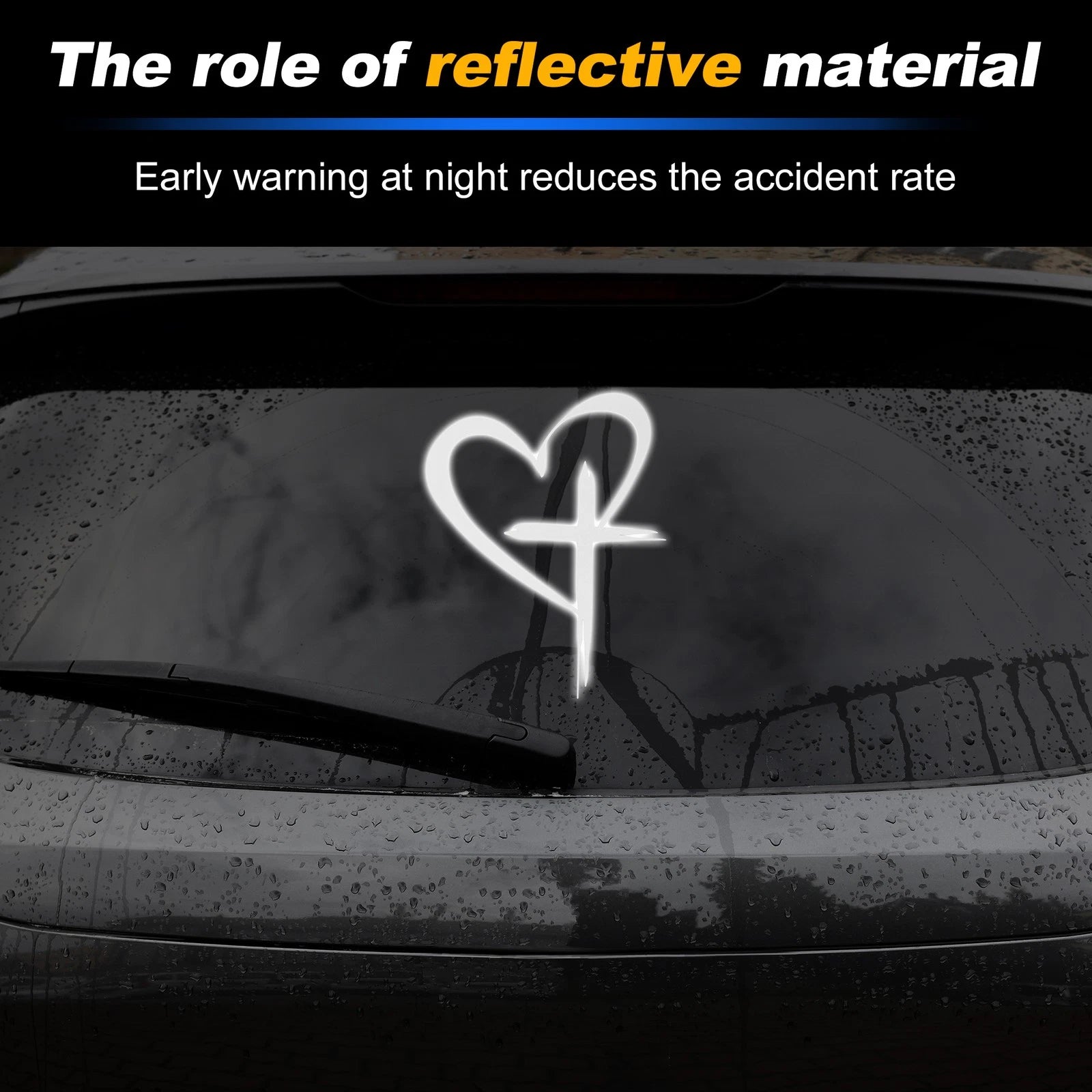 Reflective Bumper Decal for Universal Fit (1 Piece)