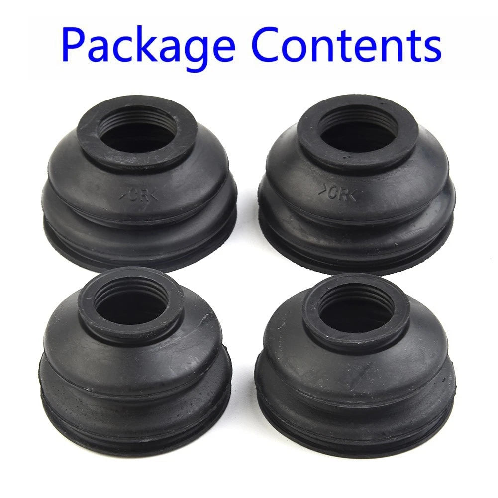 Set of 4 Rubber Ball Joint Dust Boot Covers for Universal Applications