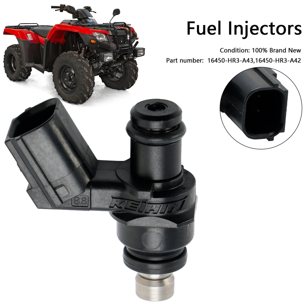 2X Fuel Injectors 16450-HL4-003 16450-HL4-013 for Honda Pioneer 1000 (2016–2023)